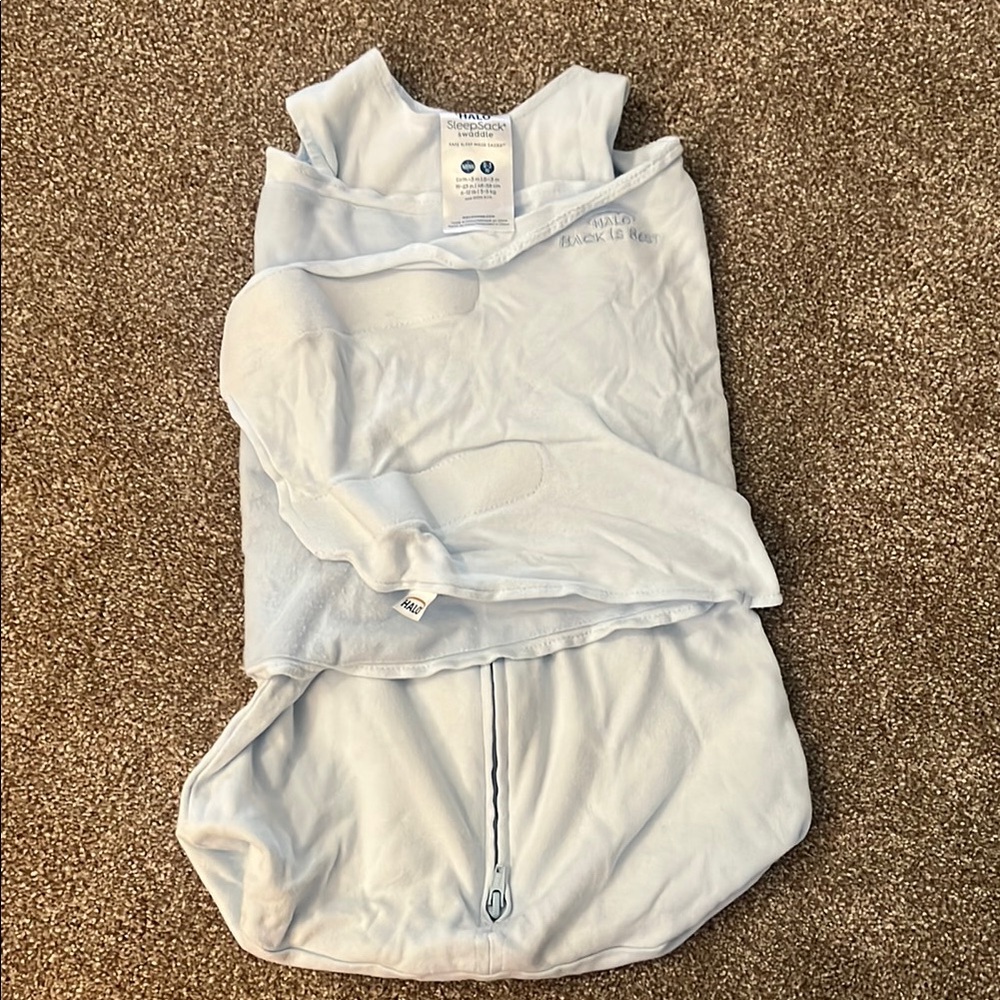 Halo Light Blue Baby SleepSack Swaddle